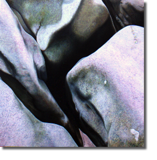 Rock Series 1 No.9 (1999)
105 x 105 cm
oil on canvas
(Sold)